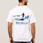 Surf voor opstand op peddel www.KingzOfTheCoast.co T-shirt (Achterkant)