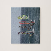 Surf voor sporten in de oceaangolven legpuzzel (Verticaal)