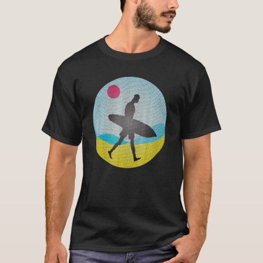 Surf voor wolmozaïeksurfer t-shirt (Voorkant)