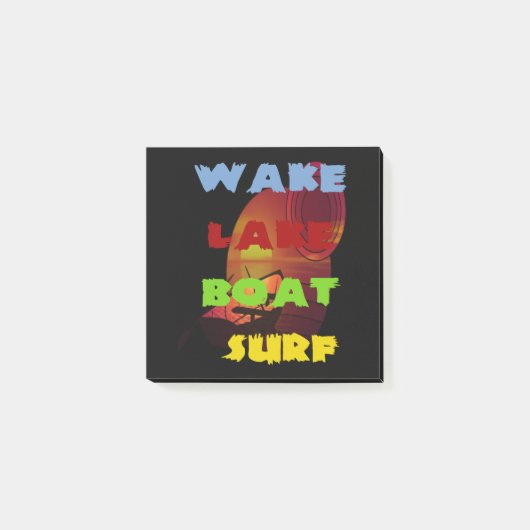 Surf Wake Lake Boat Post-it® Notes (Voorkant)