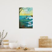 Surf @Water Poster- 15 x 23 inch Poster (Keuken)