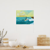 Surf @Water surfer poster- 20 x 16 inch Poster (Keuken)