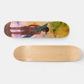 Surf Waterverf Art Skateboard (Horizontaal)