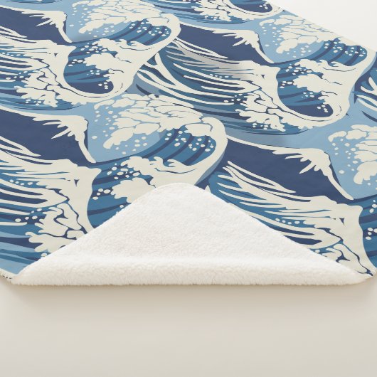 Surf Waves Sherpa Deken (3/4)