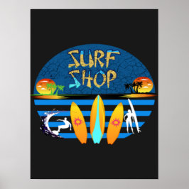 Surf Winkelen Poster