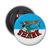 Surf with the shark button flesopener (Voorkant)