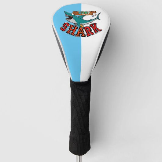 Surf with the shark golfheadcover (Voorkant)