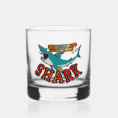 Surf with the shark whisky glas (Voorkant)