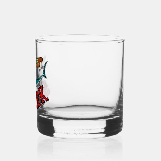 Surf with the shark whisky glas (Links)
