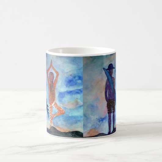 Surf Yoga Romantic Painting White Mok (Center)