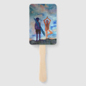 Surf Yoga Summer Hand Fans Handwaaier (Achterkant)