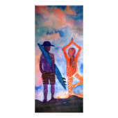 Surf Yoga Summer Rackcard Reclamekaart (Achterkant)