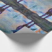 Surf Yoga Zomer Glanzend Wrapping Papier (Hoek)