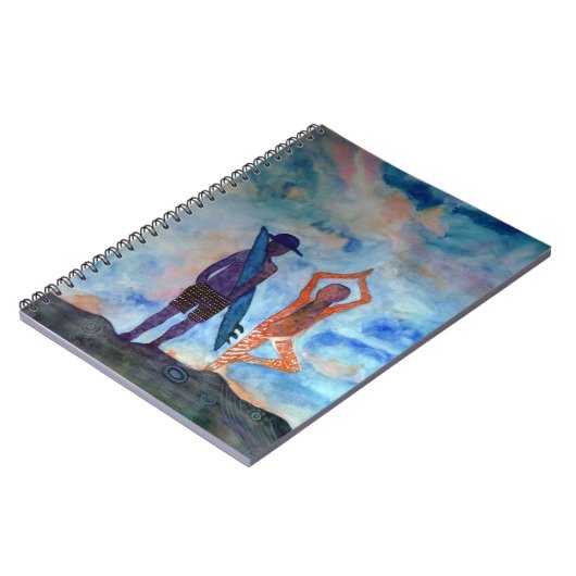 Surf Yoga Zomerfoto Notitieboek (80 pagina's B&W) (Linkerzijde)