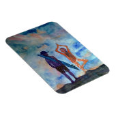 Surf Yoga Zonsondergang Fairy Tekening Kunst Fotom Magneet (Rechterzijde)