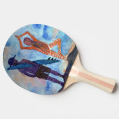 Surf Yoga Zonsondergang Fairy Tekening Ping Pong P Tafeltennisbatje (Zijkant)