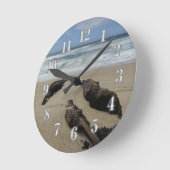 Surf Zand en driftwood West Coast Landscape Beach Ronde Klok (Hoek)