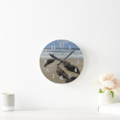 Surf Zand en driftwood West Coast Landscape Beach Ronde Klok (Huis)
