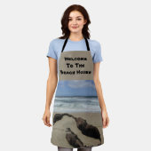 Surf Zand en driftwood West Coast Landscape Beach Schort (Gedragen)