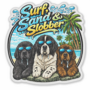 Surf Zand en Kwijl Sticker