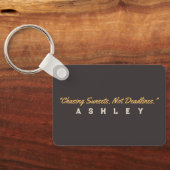 Surf Zand Zonsondergangen Beach Life Palm Tree Sleutelhanger (Achterkant)