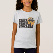 Surf Zand Zonsondergangen Beach Life Palm Tree T-shirt (Voorkant)