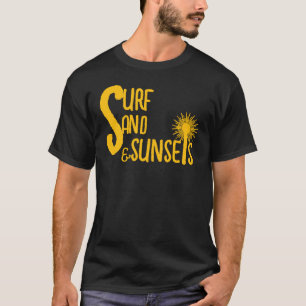 Surf Zand Zonsondergangen Beach Vibes T-shirt