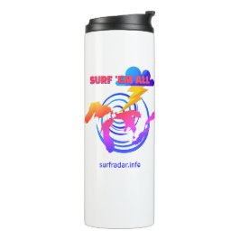 Surf ze allemaal. TLW. Surfen op de Grote Meren Thermosbeker