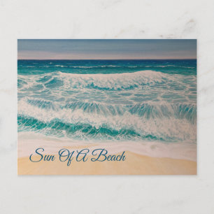 Surf Zee Zon strand Briefkaart