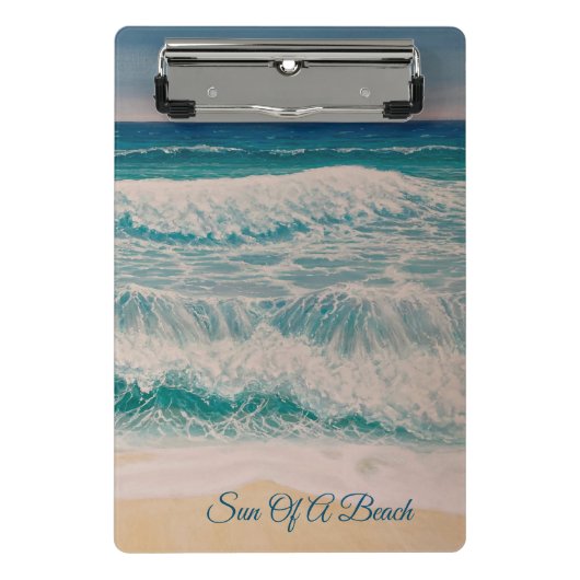 Surf Zee Zon strand Mini Klembord (Voorkant)
