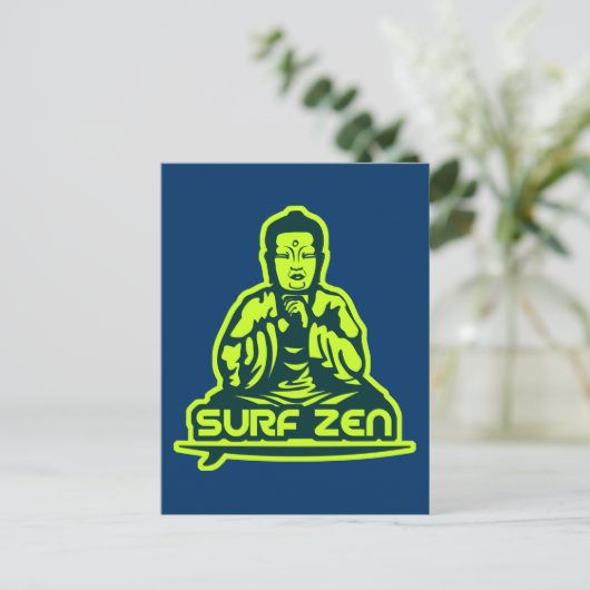 Surf Zen Briefkaart (Staand voorkant)