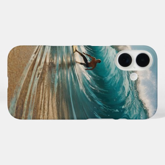 Surf zomer Case-Mate iPhone case (Achterkant (horizontaal))