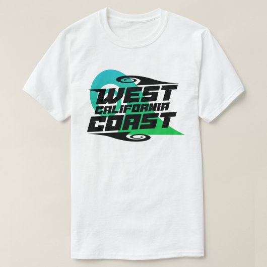 Surf zomer in West-Californië T-shirt (Design voorkant)