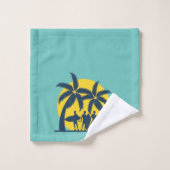 Surf zon- en palmbomen koel surf bad handdoek (Wasdoekje)