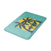 Surf zon- en palmbomen koel surf badmat (Gekanteld)