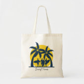 Surf zon- en palmbomen koel surf tote bag (Voorkant)