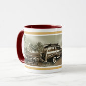 surf zonsondergang mok (Voorkant links)