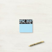 Surf zwart blauw notitieblokken post-it® notes (Op bureau)
