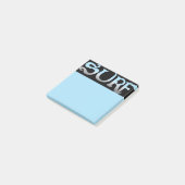 Surf zwart blauw notitieblokken post-it® notes (Schuin)