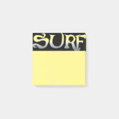 Surf zwart geel notitie pads post-it® notes (Voorkant)