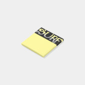 Surf zwart geel notitie pads post-it® notes (Schuin)
