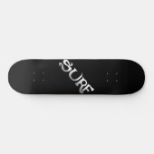 Surf zwart gekanteld skateboard (Horizontaal)