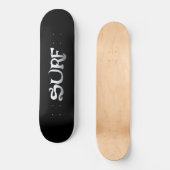 Surf zwart skateboard (Voorkant)