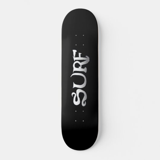 Surf zwart skateboard (Voorkant)