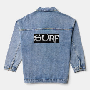 Surf zwart vrouwen denim jas jacket