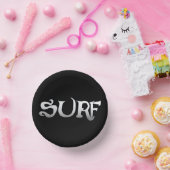 Surf zwarte papieren schalen papieren kommen (Feest)