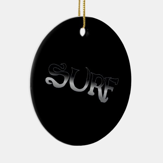 Surf zwarte ronde versiering keramisch ornament (Rechts)