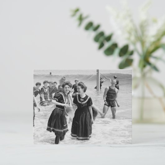 Surf zwemmen briefkaart (Staand voorkant)