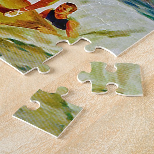 Surf zwemmen in Zuid-Afrika Legpuzzel (Zijkant)