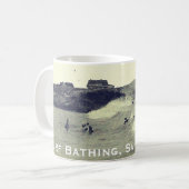 Surf zwemmen, Sakonnet - Little Compton, RI Koffiemok (Voorkant links)